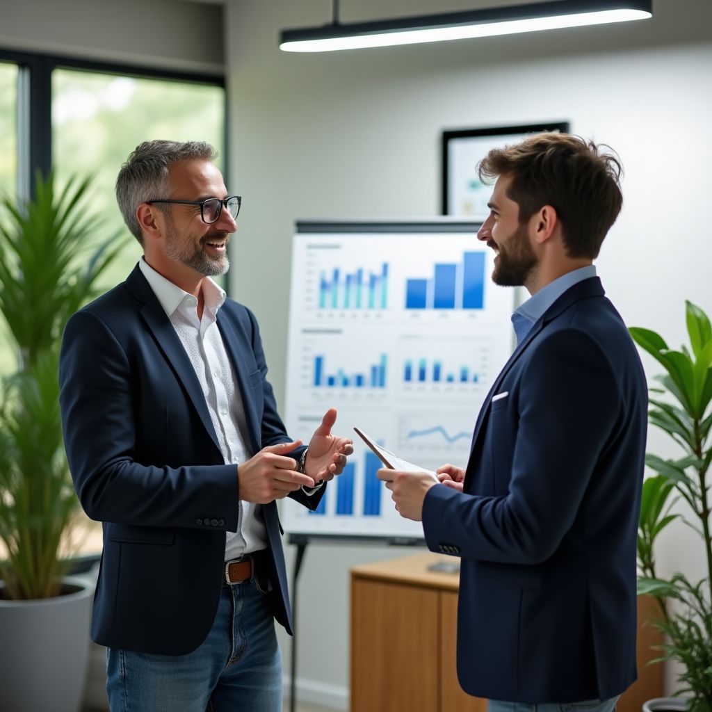 Fundadores de PsicoDinero en reunión estratégica